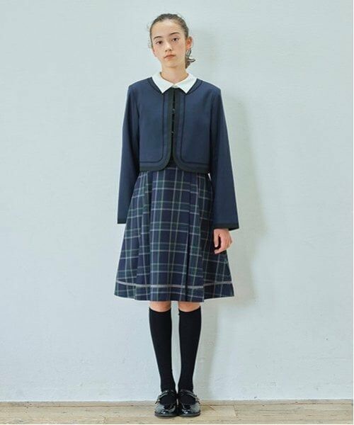 pom ponette junior / ポンポネット ジュニア ドレス | *半袖衿付きワンピース | 詳細1