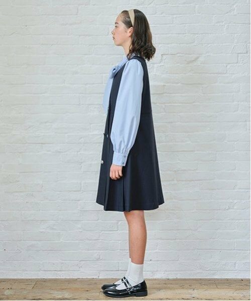 pom ponette junior / ポンポネット ジュニア ドレス | *プリーツ切替ジャンパースカート | 詳細1