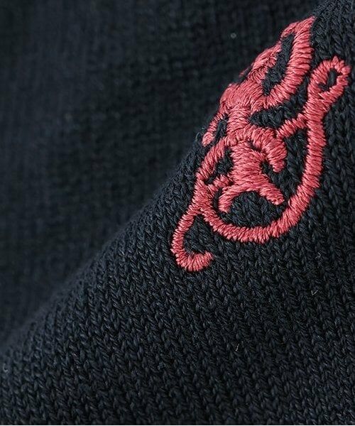 pom ponette junior / ポンポネット ジュニア ソックス | ＊ワンポイント刺しゅうハイソックス | 詳細3