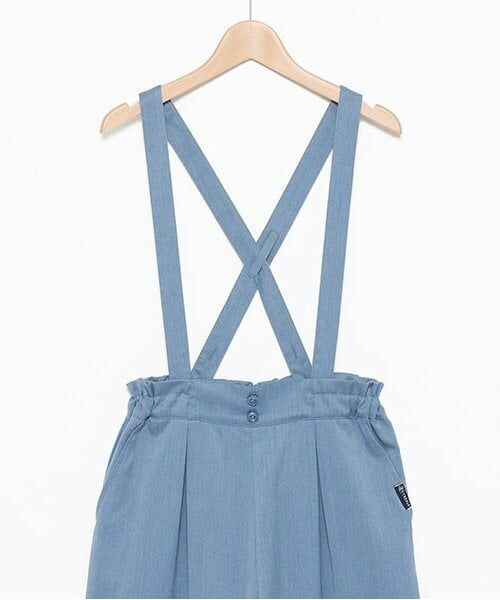 pom ponette junior / ポンポネット ジュニア サロペット・オールインワン | 裏起毛サス付きワイドパンツ | 詳細2