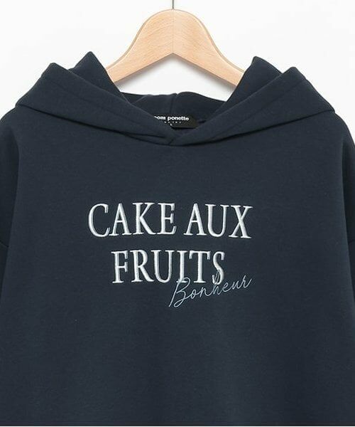 pom ponette junior / ポンポネット ジュニア パーカー | ラインスリーブ裏毛裏起毛パーカ | 詳細2