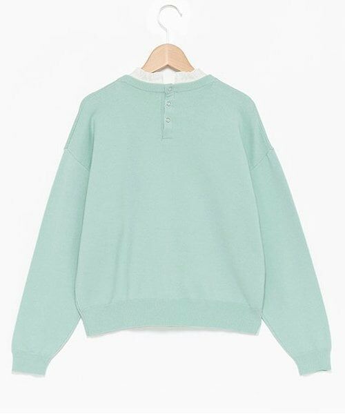 pom ponette junior / ポンポネット ジュニア ニット・セーター | フリル衿ニットプルオーバー | 詳細1