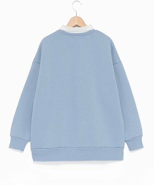 pom ponette junior / ポンポネット ジュニア スウェット | 【福袋B】襟付き裏起毛プルオーバー | 詳細1