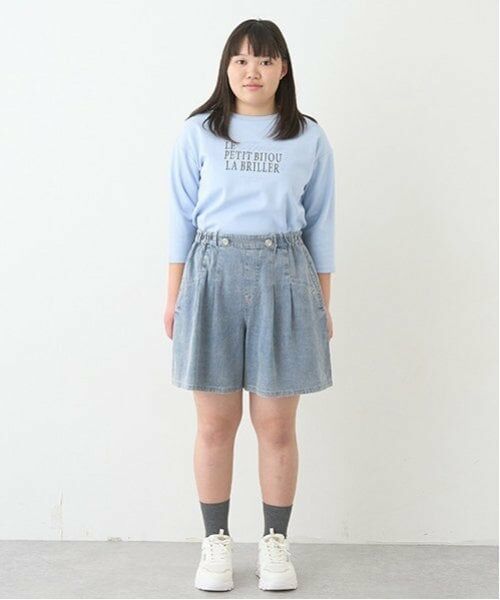 pom ponette junior / ポンポネット ジュニア ショート・ハーフ・半端丈パンツ | 【＋SIZE】【GOOD PRICE】タックキュロット | 詳細15