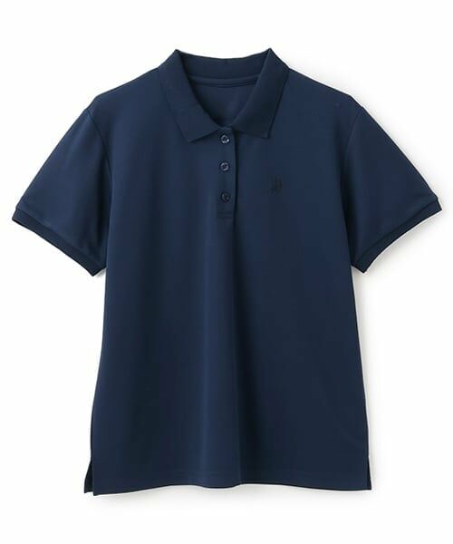 pom ponette junior / ポンポネット ジュニア ポロシャツ | *【吸水速乾】ポロシャツ（紺）