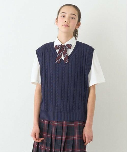 pom ponette junior / ポンポネット ジュニア その他トップス | *【接触冷感・抗菌防臭】Vネックベスト | 詳細1