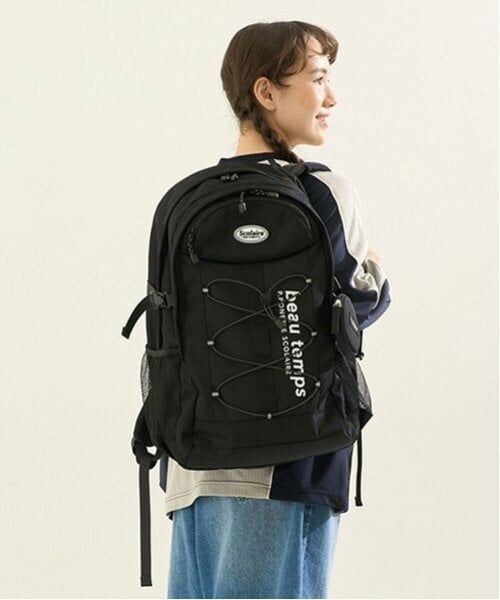 pom ponette junior / ポンポネット ジュニア リュック・バックパック | ＊【Cuugal掲載】33Lコードデザインスクールリュック（黒）