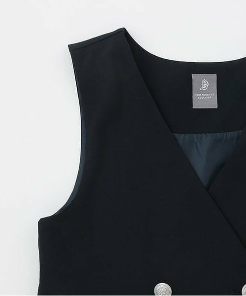 pom ponette junior / ポンポネット ジュニア ミニ・ひざ丈スカート | *プリーツ切替ジャンパースカート | 詳細3