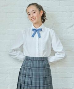 pom ponette junior / ポンポネット ジュニア シャツ・ブラウス | *【シワになりにくい】丸襟長袖シャツ