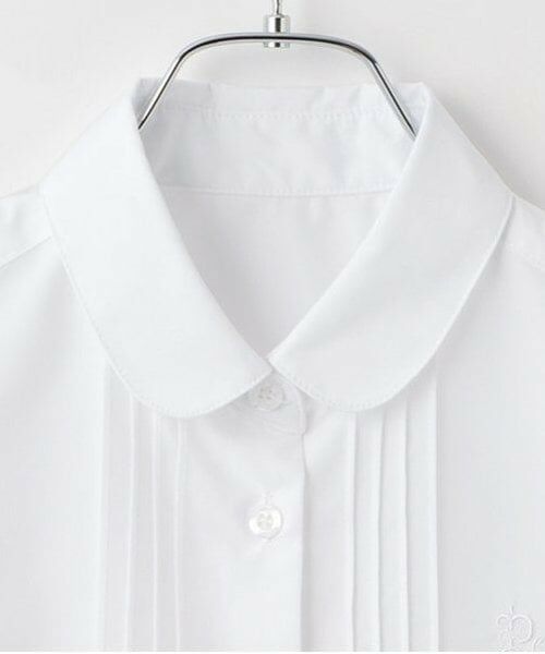pom ponette junior / ポンポネット ジュニア シャツ・ブラウス | *【シワになりにくい】丸襟長袖シャツ | 詳細2