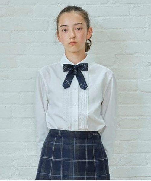 pom ponette junior / ポンポネット ジュニア シャツ・ブラウス | *【シワになりにくい】丸襟長袖シャツ | 詳細9