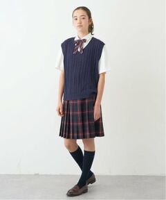 pom ponette junior / ポンポネット ジュニア ミニ・ひざ丈スカート | 【卒服】【家庭洗濯可】24本チェックプリーツスカート