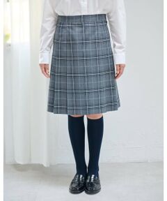 pom ponette junior / ポンポネット ジュニア ミニ・ひざ丈スカート | 【卒服】【家庭洗濯可】サイドプリーツチェックスカート