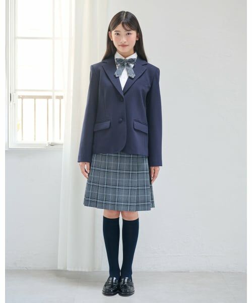 pom ponette junior / ポンポネット ジュニア ミニ・ひざ丈スカート | 【卒服】【家庭洗濯可】サイドプリーツチェックスカート | 詳細14