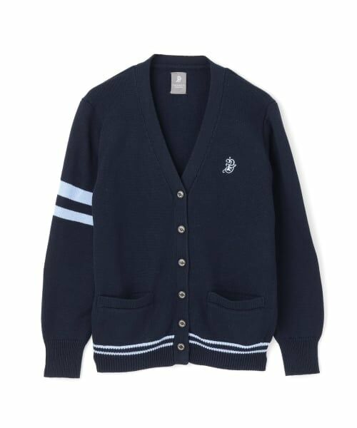 pom ponette junior / ポンポネット ジュニア カーディガン・ボレロ | 【卒服】Vネックラインカーディガン（紺）