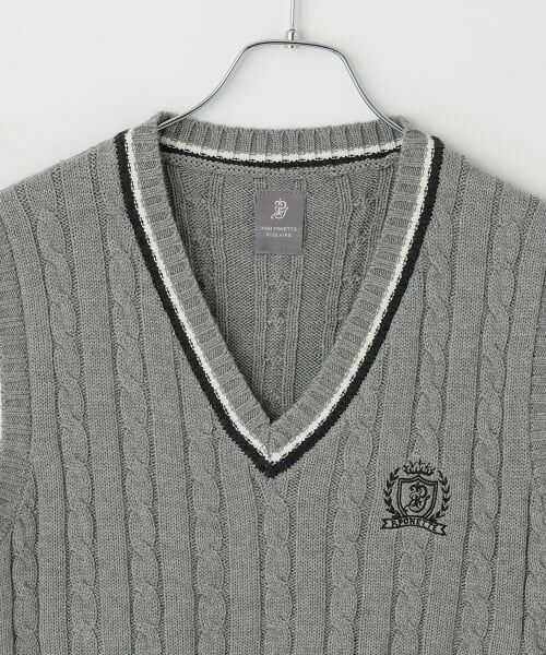 pom ponette junior / ポンポネット ジュニア カーディガン・ボレロ | 【卒服】Vネックラインベスト | 詳細2