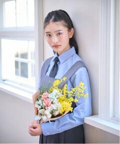 pom ponette junior / ポンポネット ジュニア シャツ・ブラウス | 【卒服】【シワになりにくい】角襟シャツ