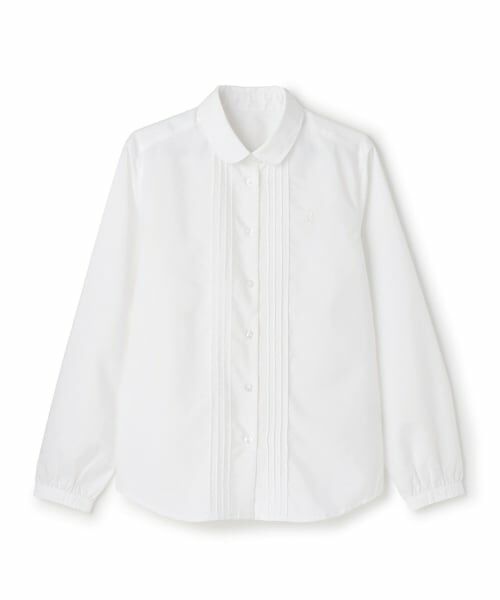 pom ponette junior / ポンポネット ジュニア シャツ・ブラウス | 【卒服】【シワになりにくい】丸襟シャツ（白）