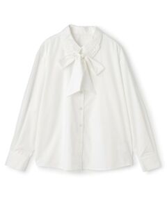 pom ponette junior / ポンポネット ジュニア シャツ・ブラウス | レース衿ボウタイブラウス