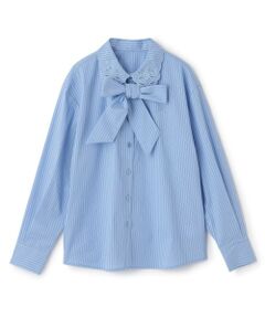 pom ponette junior / ポンポネット ジュニア シャツ・ブラウス | レース衿ボウタイブラウス