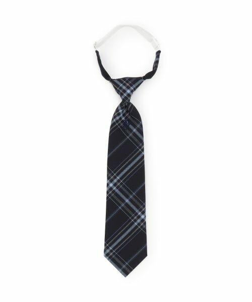 pom ponette junior / ポンポネット ジュニア ネクタイ | 【卒服】チェックネクタイ（紺）