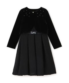 pom ponette junior / ポンポネット ジュニア セットアップ | パニエつきノースリーブドレス×ボレロセット