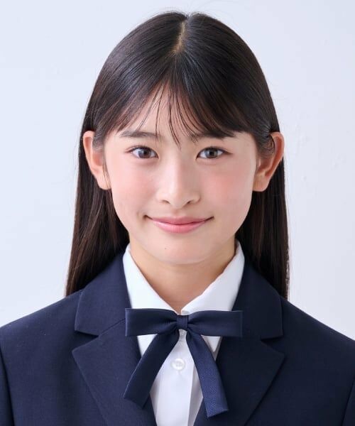 pom ponette junior / ポンポネット ジュニア ネクタイ | 【卒服】ソリッドリボンブローチ（紺）