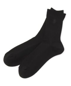 pom ponette junior / ポンポネット ジュニア ソックス | 【卒服】細リブ刺しゅうクルーソックス