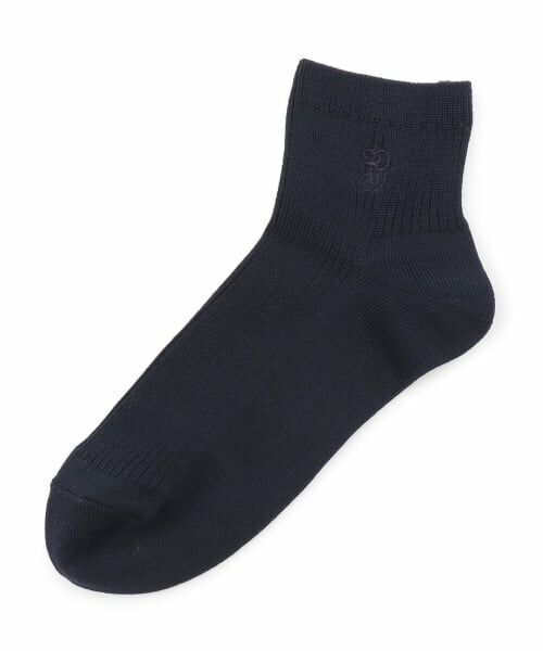 pom ponette junior / ポンポネット ジュニア ソックス | 【卒服】10cm丈リブロゴ刺しゅうソックス | 詳細1