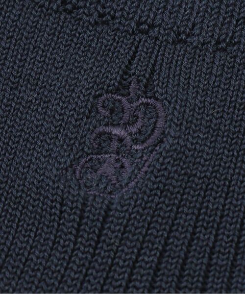 pom ponette junior / ポンポネット ジュニア ソックス | 【卒服】10cm丈リブロゴ刺しゅうソックス | 詳細3