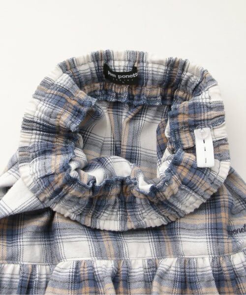 pom ponette junior / ポンポネット ジュニア ミニ・ひざ丈スカート | チェックティアードスカート×インナーパンツ | 詳細4