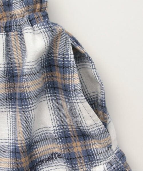 pom ponette junior / ポンポネット ジュニア ミニ・ひざ丈スカート | チェックティアードスカート×インナーパンツ | 詳細7