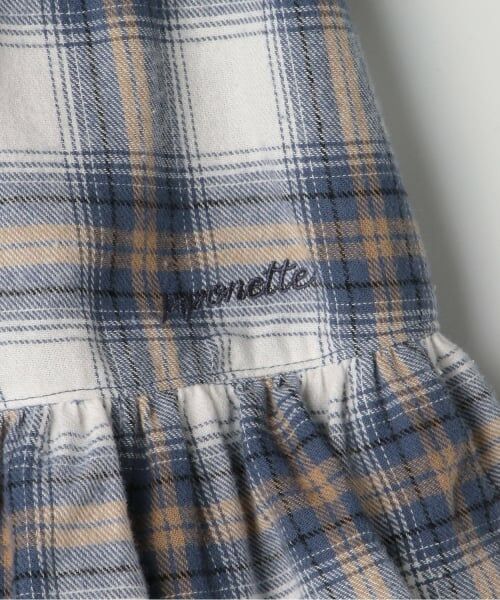 pom ponette junior / ポンポネット ジュニア ミニ・ひざ丈スカート | チェックティアードスカート×インナーパンツ | 詳細8