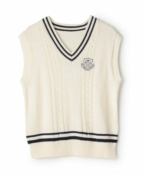 pom ponette junior / ポンポネット ジュニア ミニ丈・ひざ丈ワンピース | ニットベスト＋シャツワンピース | 詳細3