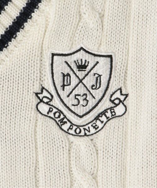 pom ponette junior / ポンポネット ジュニア ミニ丈・ひざ丈ワンピース | ニットベスト＋シャツワンピース | 詳細6