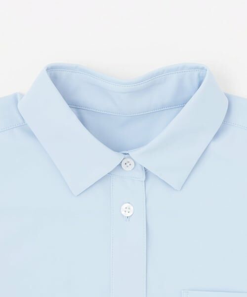 pom ponette junior / ポンポネット ジュニア シャツ・ブラウス | 【UVカット】角衿半袖カットソーシャツ | 詳細2