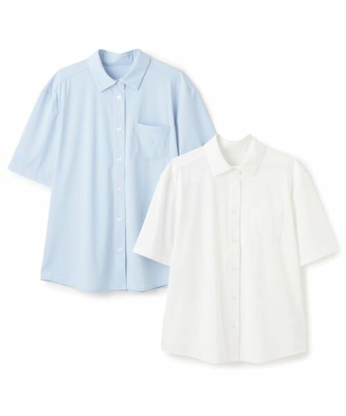 pom ponette junior / ポンポネット ジュニア シャツ・ブラウス | 【UVカット】角衿半袖カットソーシャツ | 詳細7