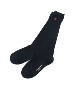 ＊ワンポイント刺しゅうハイソックス
