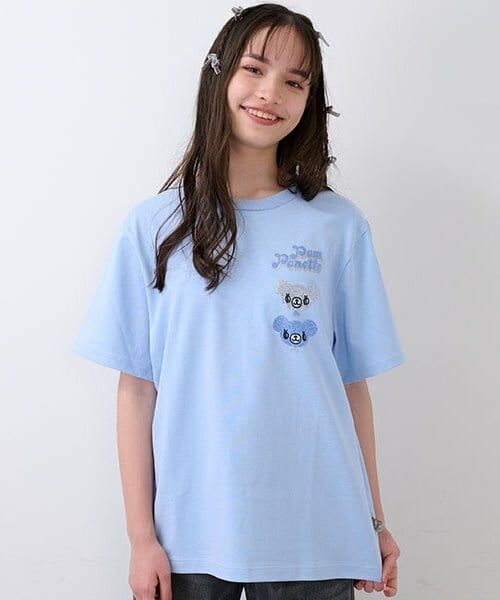 pom ponette junior / ポンポネット ジュニア Tシャツ | ミントくんキラキラストーンTシャツ | 詳細1