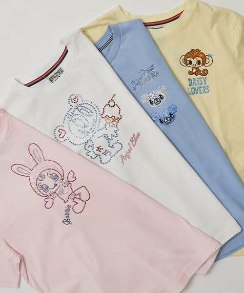 pom ponette junior / ポンポネット ジュニア Tシャツ | ミントくんキラキラストーンTシャツ | 詳細14