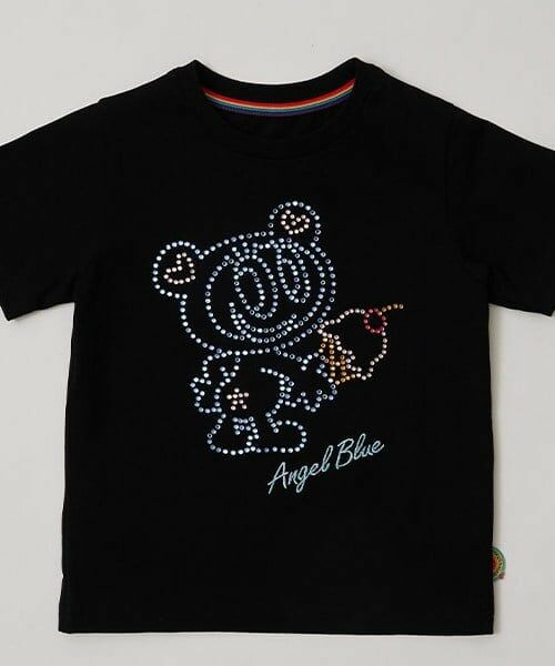 pom ponette junior / ポンポネット ジュニア Tシャツ | ナカムラくんキラキラストーンTシャツ【100㎝】（黒）