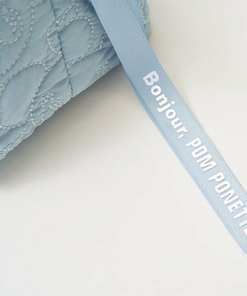 pom ponette junior / ポンポネット ジュニア トートバッグ | ミントくん総柄刺しゅう巾着トート | 詳細5