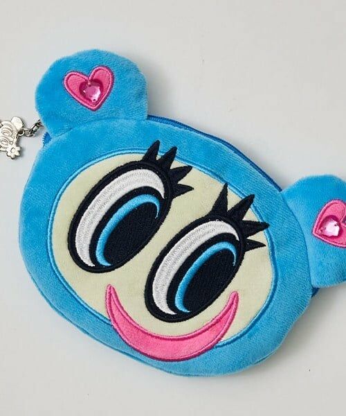 pom ponette junior / ポンポネット ジュニア ポーチ | ナカムラくんフェイスポーチ（ブルー）