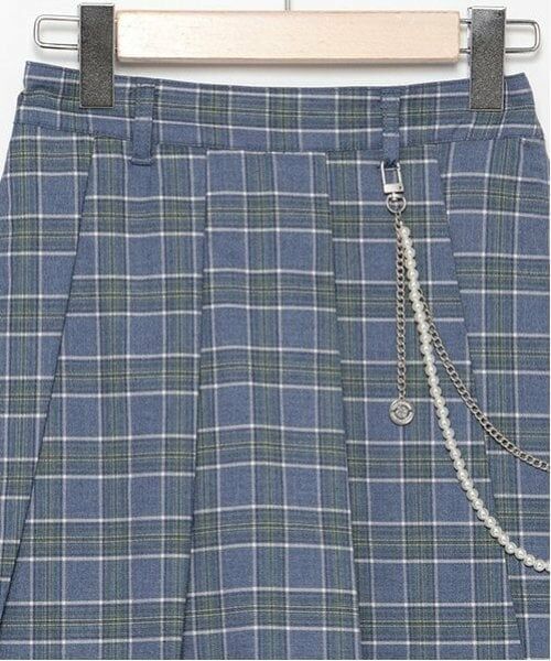 pom ponette junior / ポンポネット ジュニア ショート・ハーフ・半端丈パンツ | チェーン付きプリーツラップキュロット | 詳細11