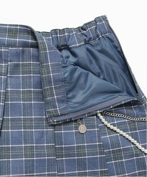 pom ponette junior / ポンポネット ジュニア ショート・ハーフ・半端丈パンツ | チェーン付きプリーツラップキュロット | 詳細13