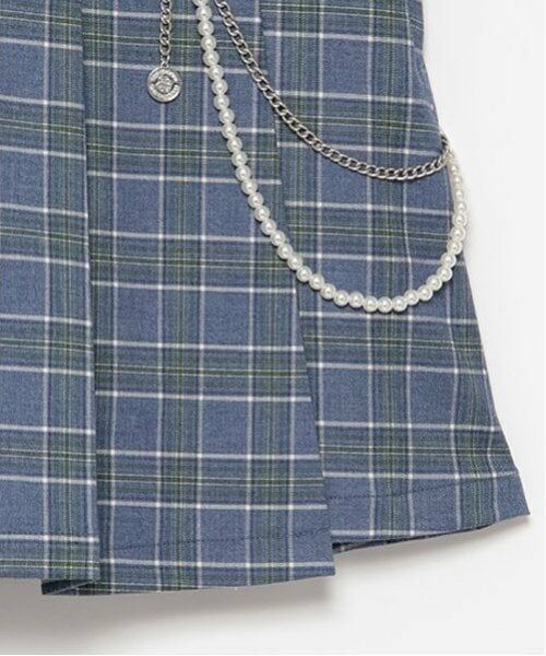 pom ponette junior / ポンポネット ジュニア ショート・ハーフ・半端丈パンツ | チェーン付きプリーツラップキュロット | 詳細16