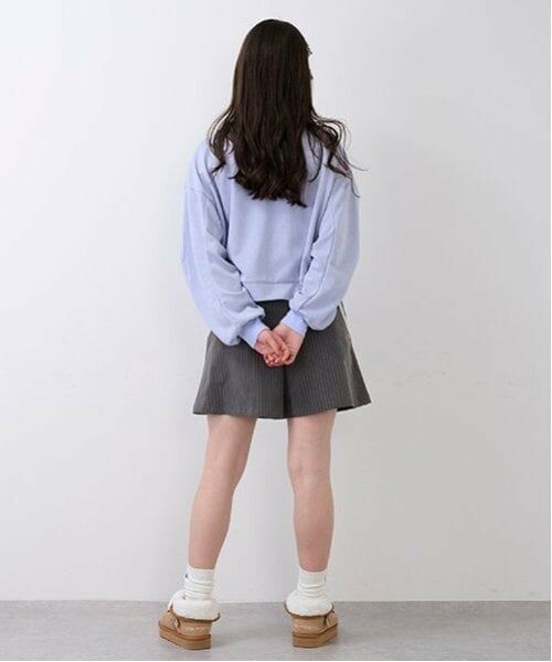 pom ponette junior / ポンポネット ジュニア ショート・ハーフ・半端丈パンツ | チェーン付きプリーツラップキュロット | 詳細3
