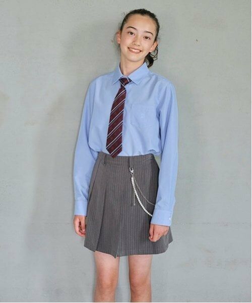 pom ponette junior / ポンポネット ジュニア ショート・ハーフ・半端丈パンツ | チェーン付きプリーツラップキュロット | 詳細5