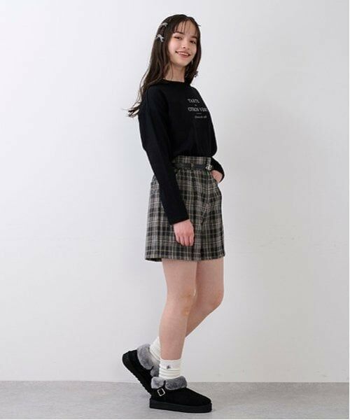 pom ponette junior / ポンポネット ジュニア ショート・ハーフ・半端丈パンツ | ベルトつきカットショーパン | 詳細1