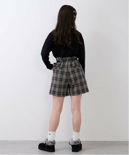 pom ponette junior / ポンポネット ジュニア ショート・ハーフ・半端丈パンツ | ベルトつきカットショーパン | 詳細2